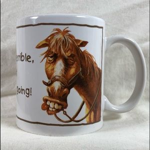 ‘92 Leanin’ Tree horse mug
